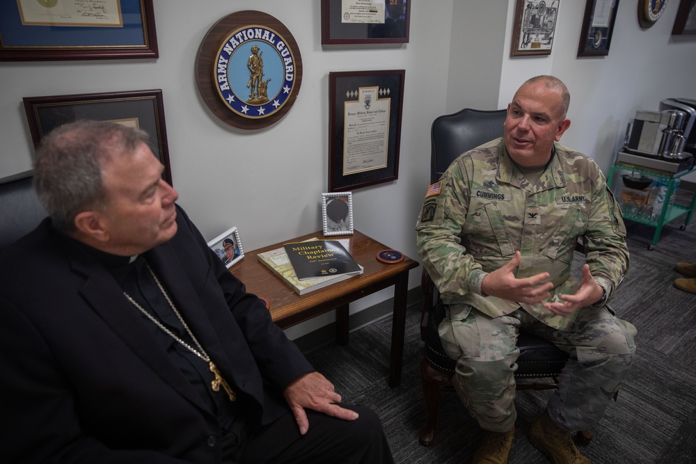 Auxiliary Bishop Visits D.C. Armory