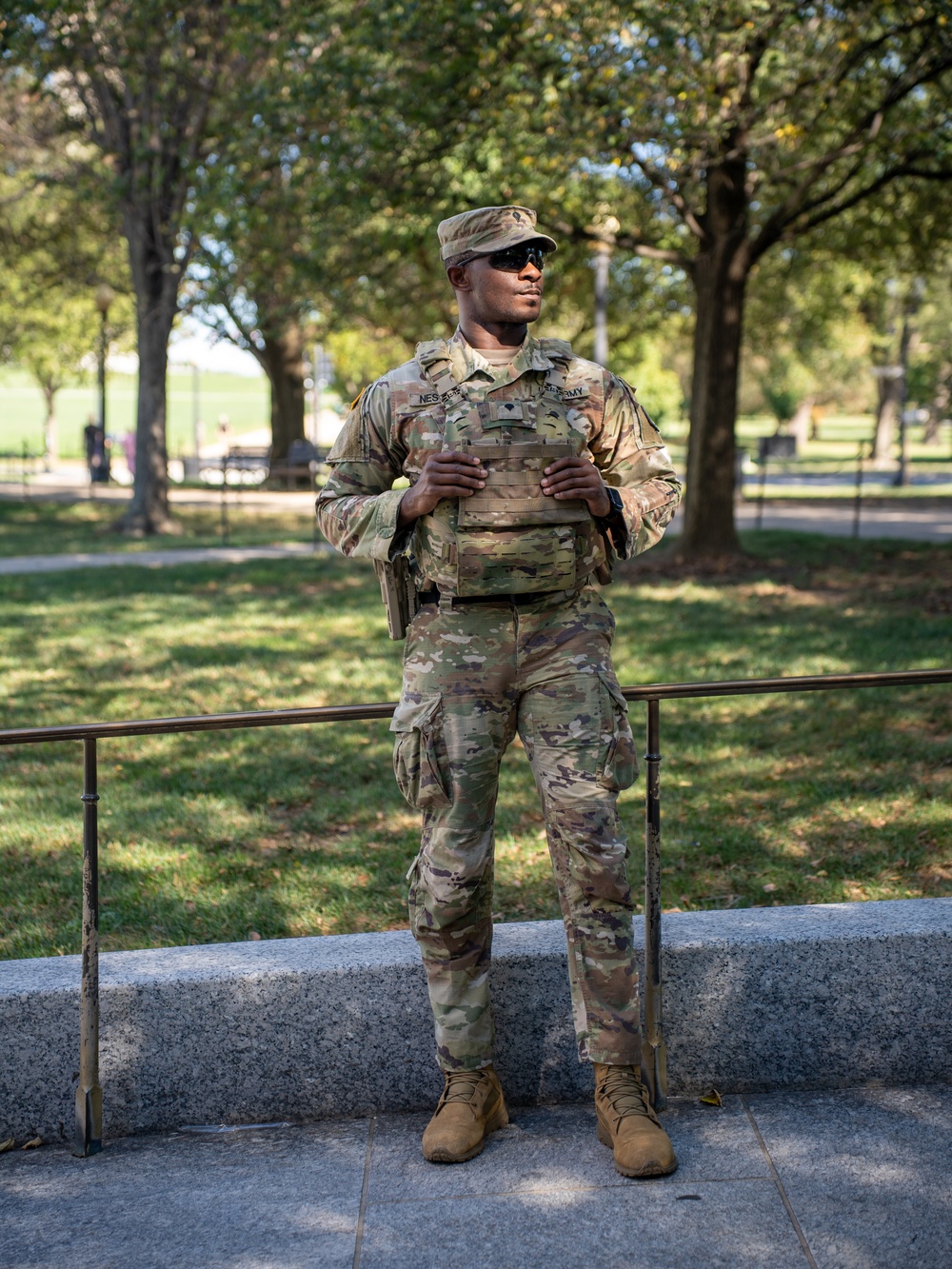 Task Force Magnolia patrolling National Mall