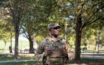 Task Force Magnolia patrolling National Mall