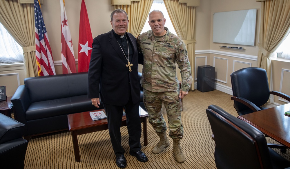 Auxiliary Bishop Visits D.C. Armory