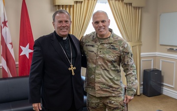 Auxiliary Bishop Visits D.C. Armory