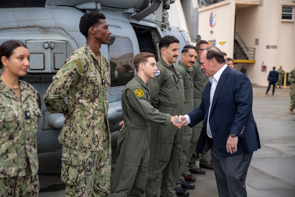 Secretary of the Navy visits HSM-78 Sailors