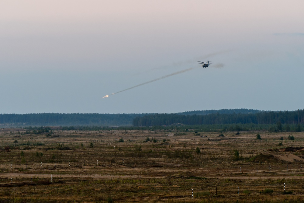 1st Armored Division AH-64 Apache Crews Conduct Deep Strike Training in Lithuania
