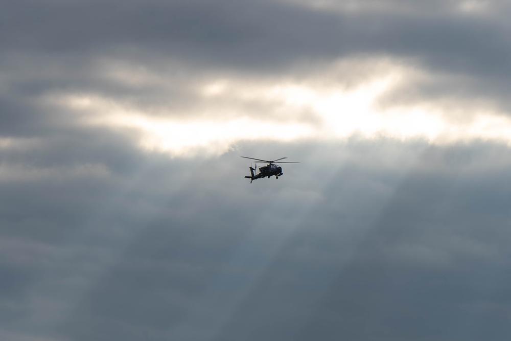 1st Armored Division AH-64 Apache Crews Conduct Deep Strike Training in Lithuania