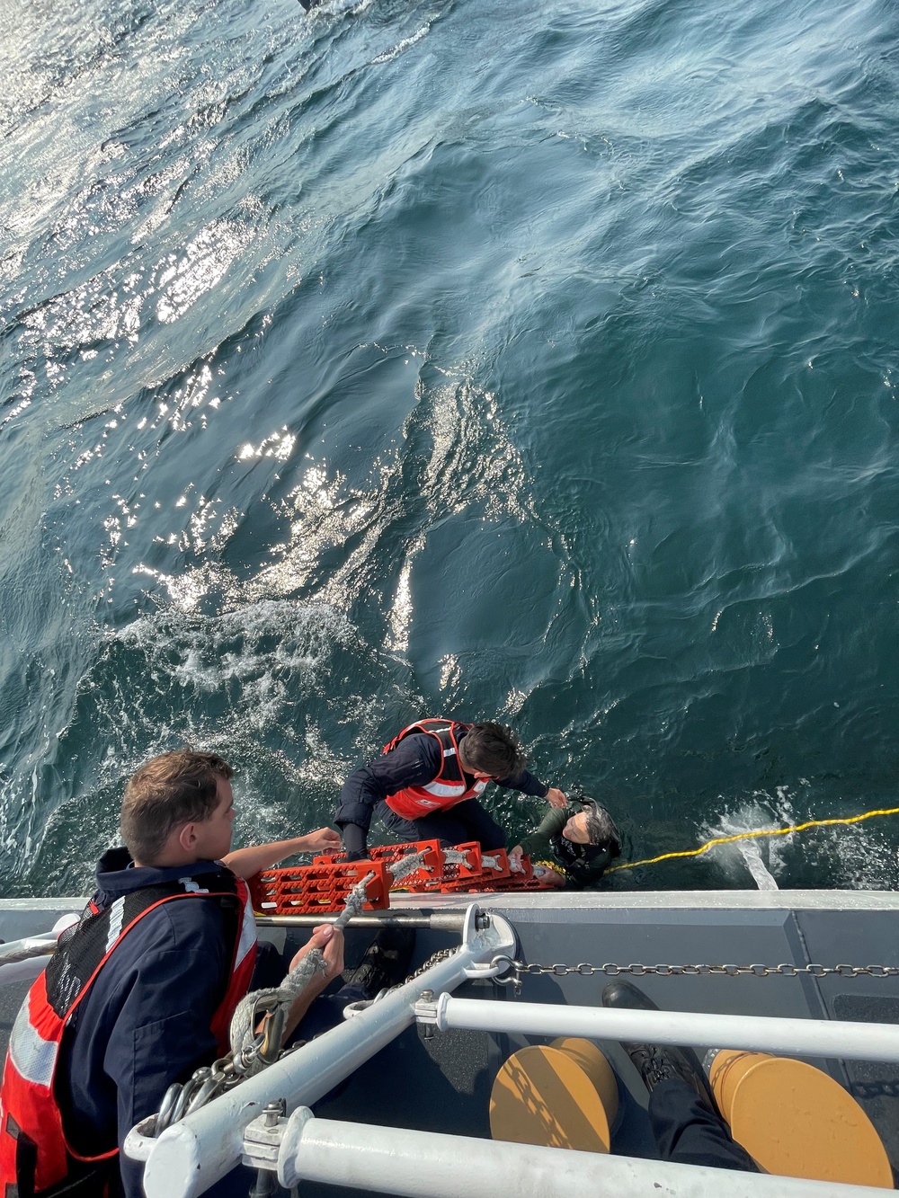 Coast Guard Cutter Sea Lion crew saves kayaker
