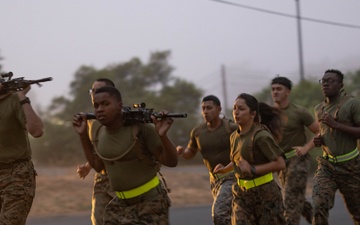 1st MLG Marines Execute NCO PT