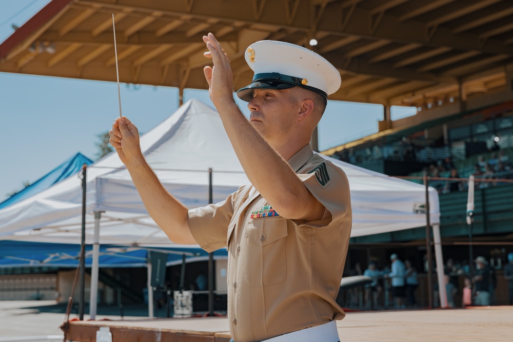 Marine Band San Diego perform at the 159th Scottish Highland Gathering and Games Day 2