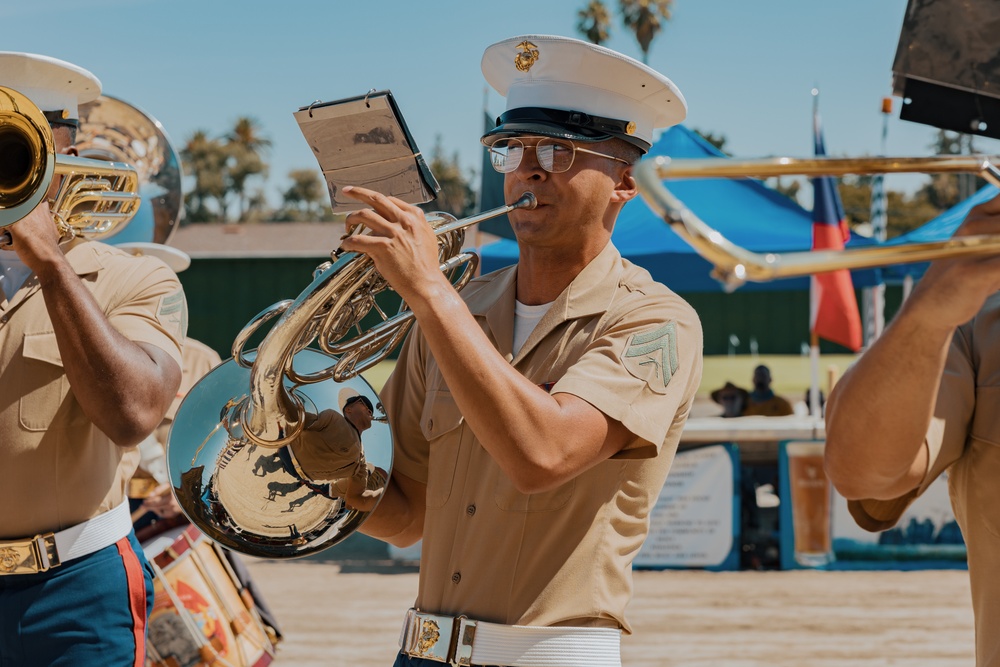 Marine Band San Diego perform at the 159th Scottish Highland Gathering and Games Day 2