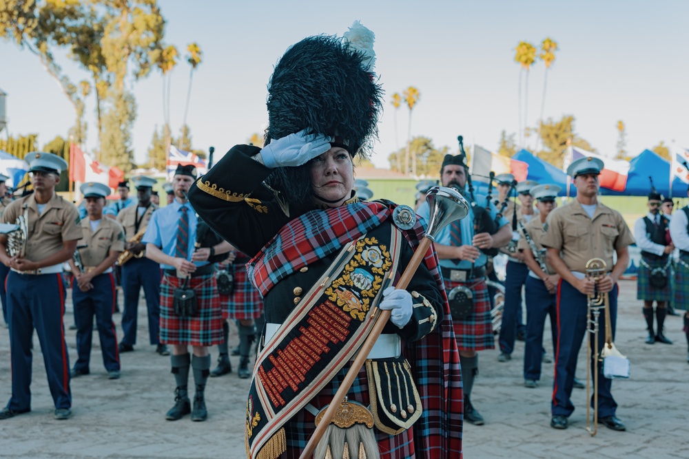 Marine Band San Diego perform at the 159th Scottish Highland Gathering and Games Day 2