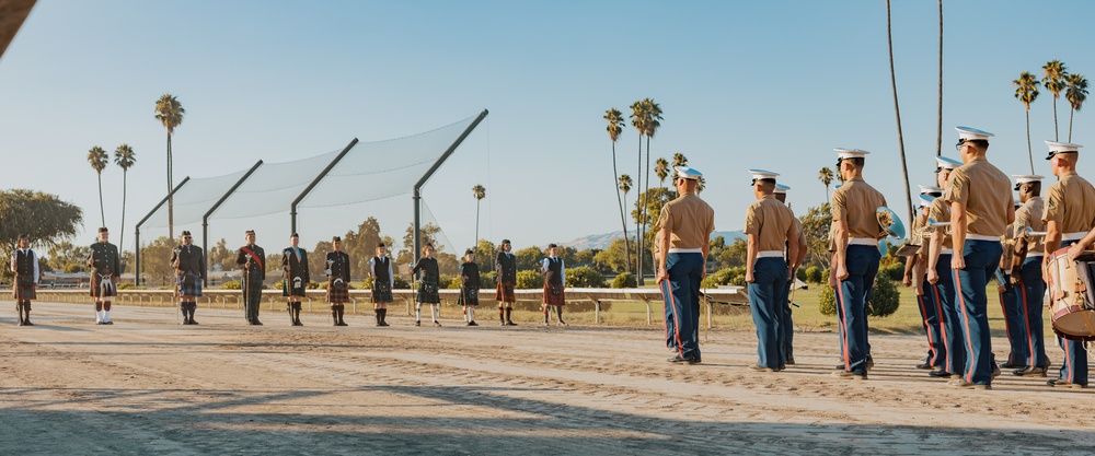Marine Band San Diego perform at the 159th Scottish Highland Gathering and Games Day 2