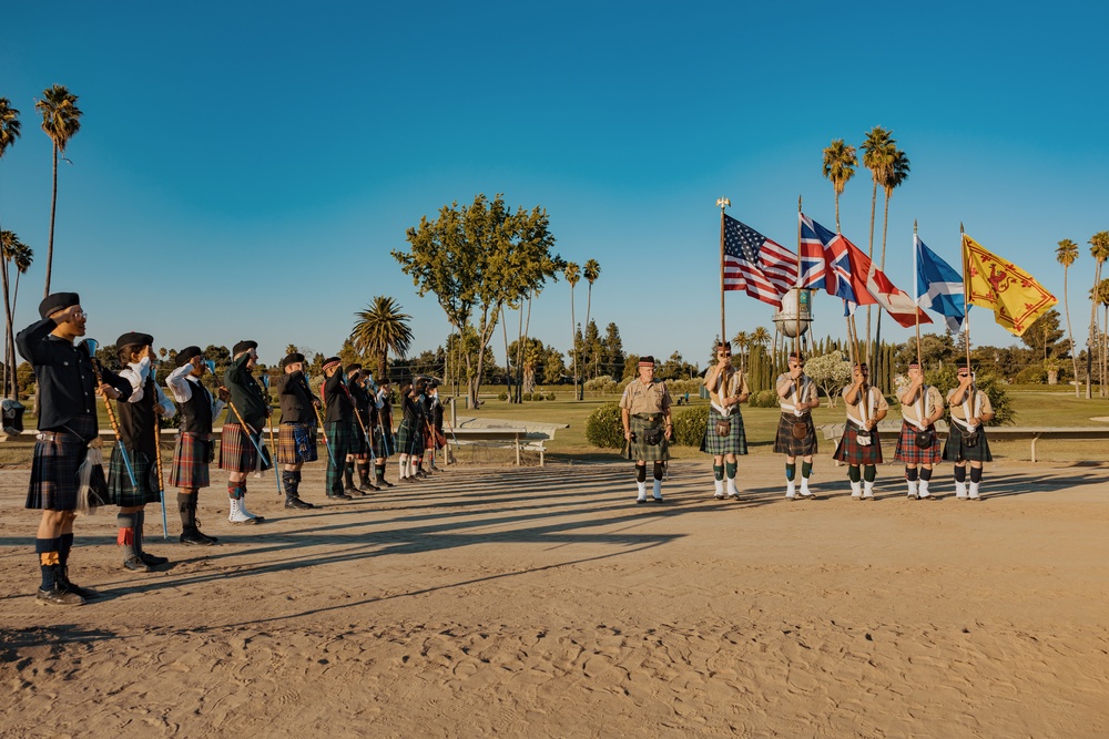 Marine Band San Diego perform at the 159th Scottish Highland Gathering and Games Day 2