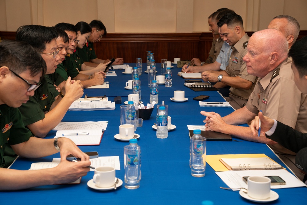 US Army 18th Theater Medical Command, People’s Army of Vietnam delegations discuss mutually beneficial medical exchange program
