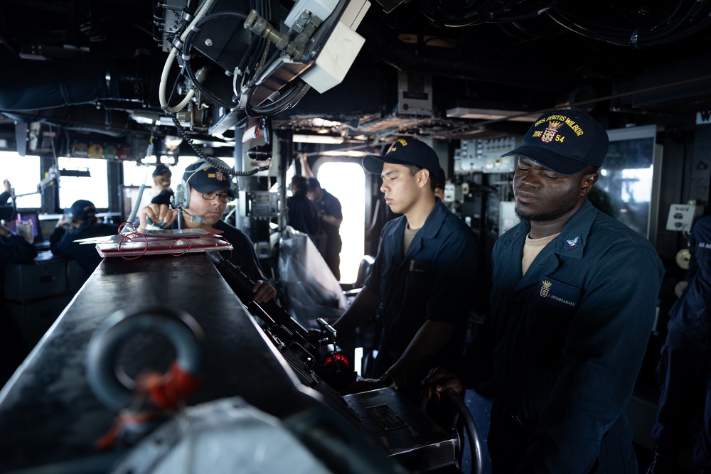 USS Curtis Wilbur (DDG 54) Conducts Sea And Anchor