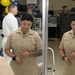 Chief Petty Officer selectees receive uniform fittings in Okinawa