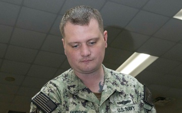 Chief Petty Officer selectees receive uniform fittings in Okinawa