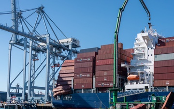 Unified Command, U.S. Coast Guard respond to container incident at the Port of Long Beach, California.