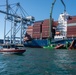 Unified Command, U.S. Coast Guard respond to container incident at the Port of Long Beach, California.