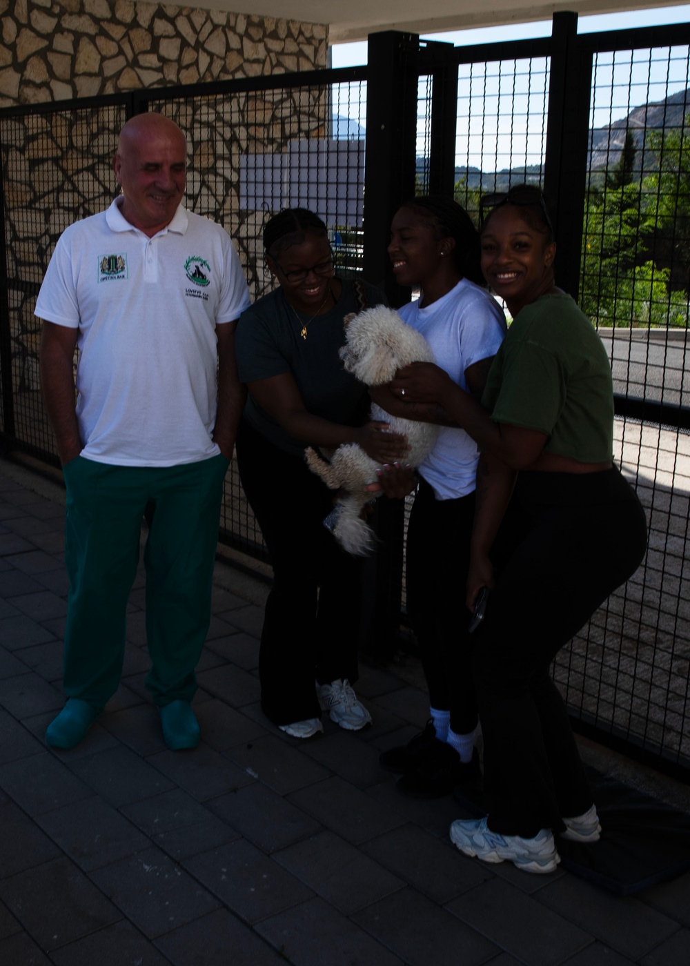 USS Mount Whitney Sailors Lend Helping Hands and Paws at Local Dog Shelter in Montenegro