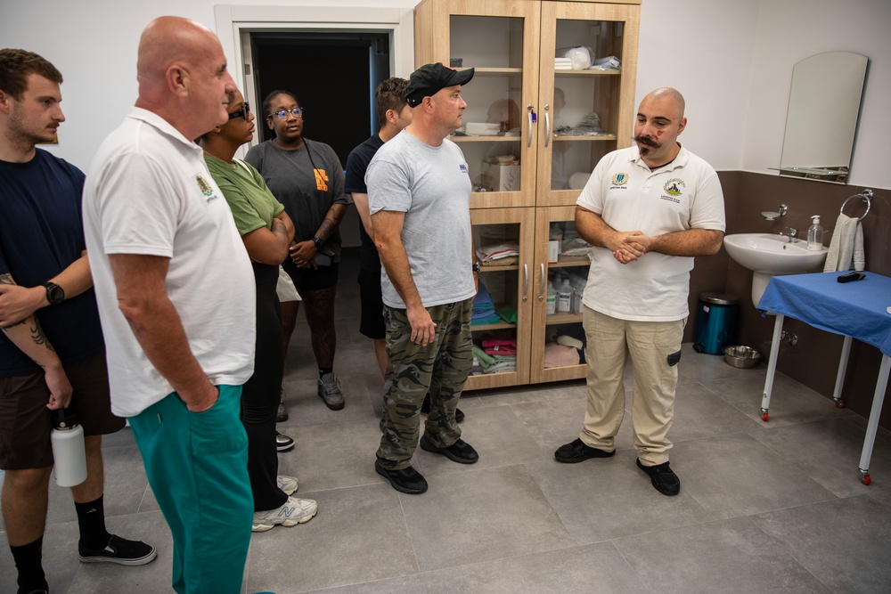 USS Mount Whitney Sailors Lend Helping Hands and Paws at Local Dog Shelter in Montenegro