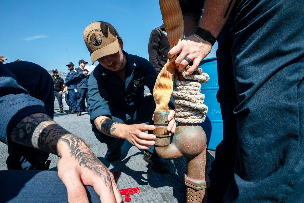 USS Mount Whitney Damage Control University