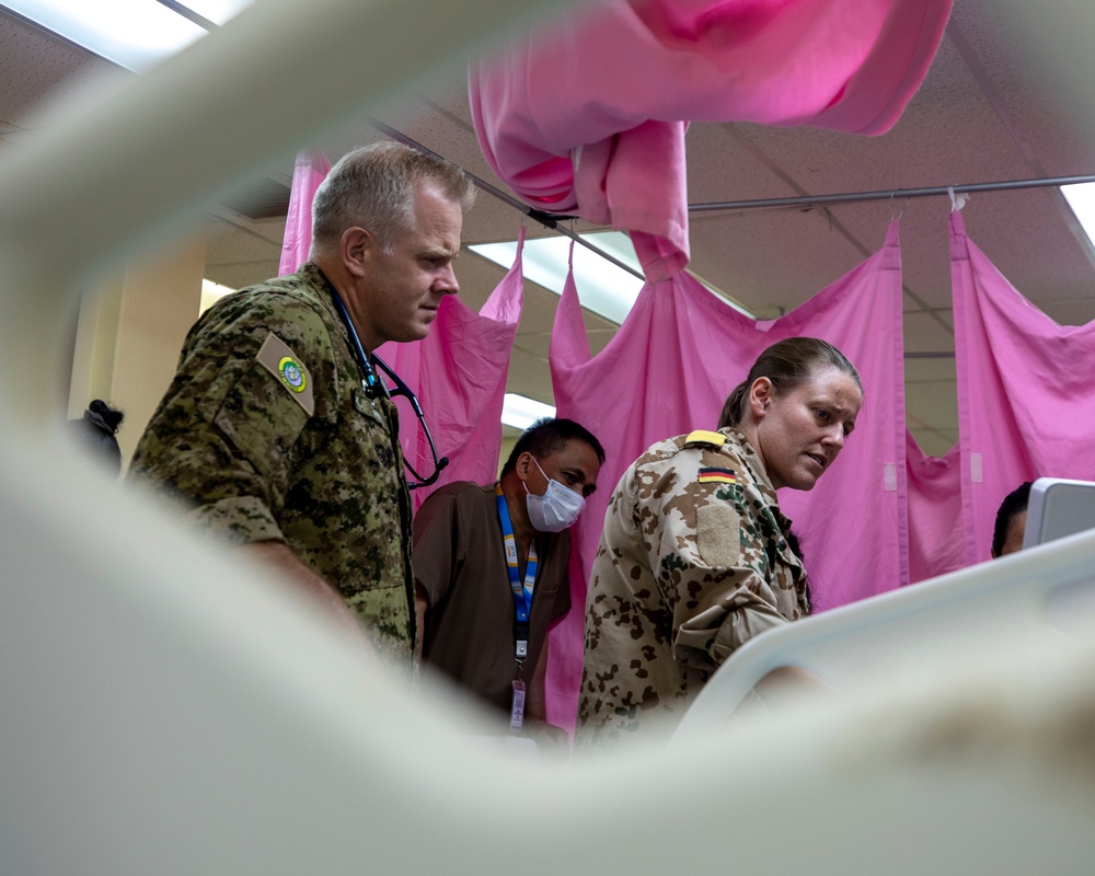 Pacific Partnership 2025 Multinational Servicemembers Conduct Medical Examination on Locals