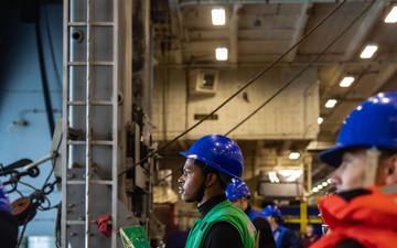 USS Gerald R. Ford (CVN 78) Conducts a Replenishment at Sea