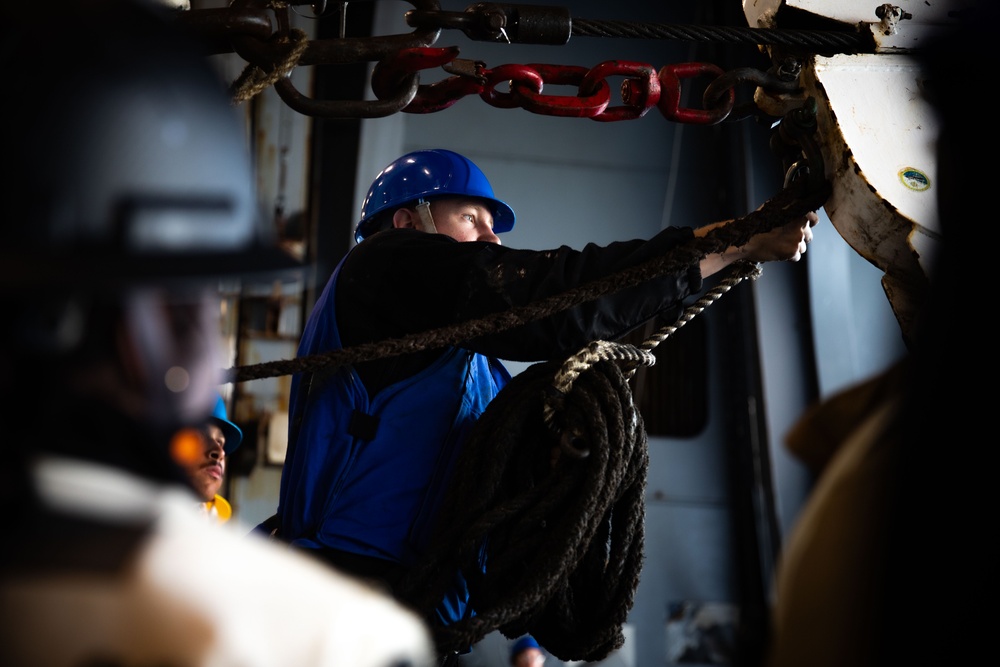 USS Gerald R. Ford (CVN 78) Conducts a Replenishment at Sea