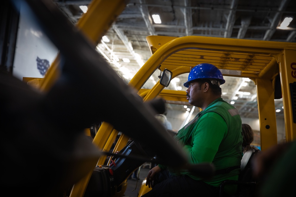 USS Gerald R. Ford (CVN 78) Conducts Replenishment at Sea