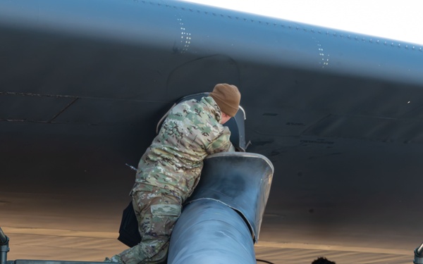 Minot Air Force Base conducts weapon loading, security operations during Warbird Week.