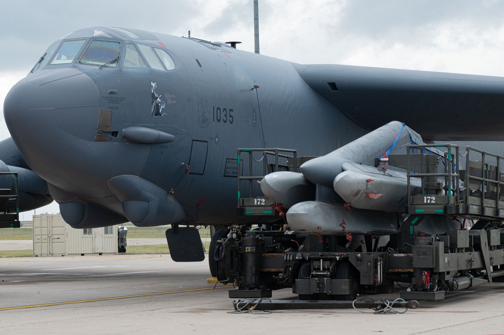 Minot Air Force Base conducts weapon loading, security operations during Warbird Week.