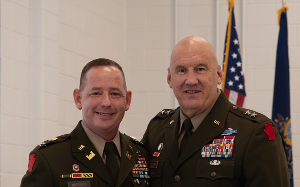 28th Infantry Division Chief of Staff Col. Martinkis Promotion