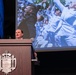 John Phelan, the 79th Secretary of the Navy, speaks at the U.S. Naval Academy.