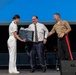 John Phelan, the 79th Secretary of the Navy, speaks at the U.S. Naval Academy.