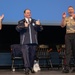 John Phelan, the 79th Secretary of the Navy, speaks at the U.S. Naval Academy.