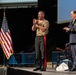 John Phelan, the 79th Secretary of the Navy, speaks at the U.S. Naval Academy.
