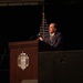 John Phelan, the 79th Secretary of the Navy, speaks at the U.S. Naval Academy.