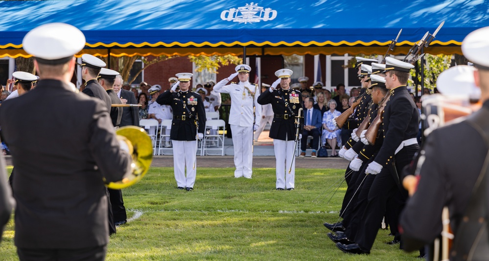 First formal parade of the academic year at U.S. Naval Academy