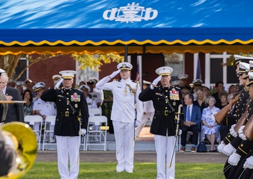 First formal parade of the academic year at U.S. Naval Academy