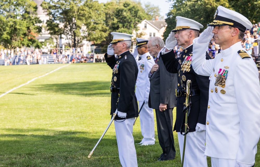 First formal parade of the academic year at U.S. Naval Academy