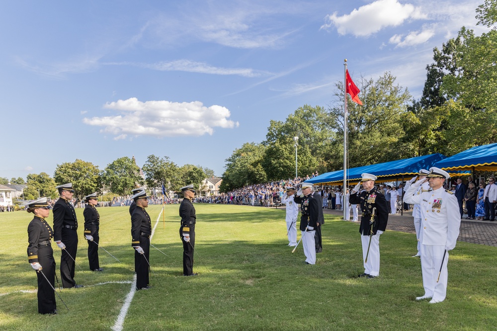 First formal parade of the academic year at U.S. Naval Academy