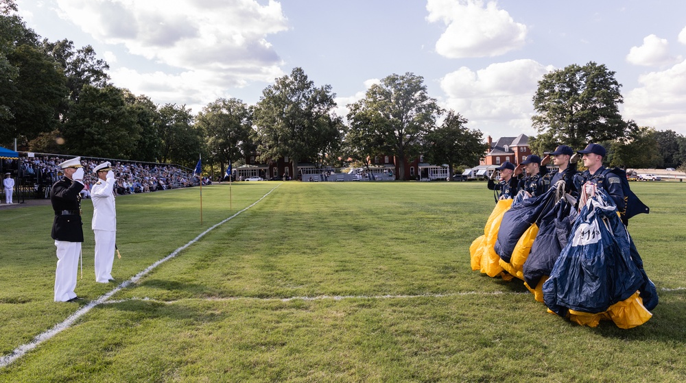 First formal parade of the academic year at U.S. Naval Academy