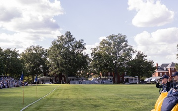 First formal parade of the academic year at U.S. Naval Academy