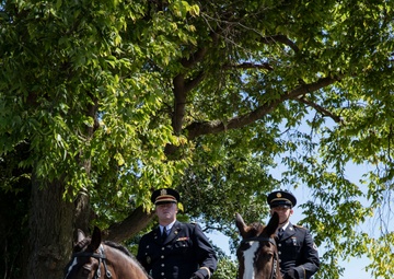 Hoosier Guardsmen Refine Drill and Ceremony Techniques at Crown Hill Cemetary