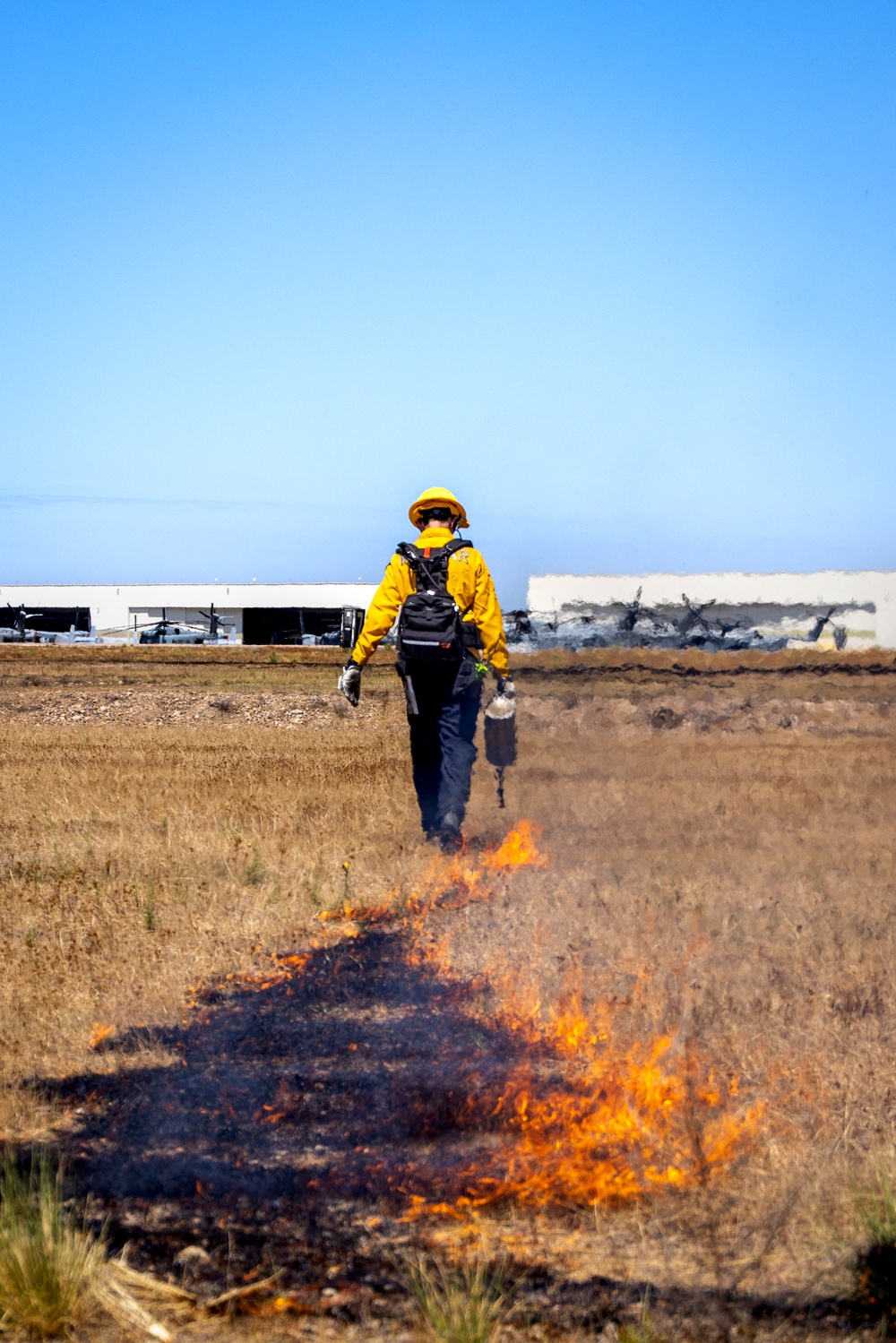 MCAS Miramar conducts a prescribed burn in preparation for the 2025 America’s Airshow