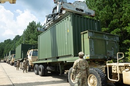 Backed by months of training, soldiers from the 1670th Transportation Company hit the ground running at Anniston Munitions Center, moving nearly 900 short tons of ammunition in just five days as part of Operation Patriot Press.