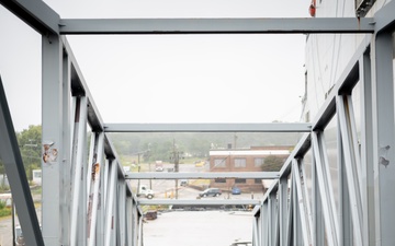 Rear Adm. Philip E. Sobeck Visits USNS Charlton (T-AKR 314)