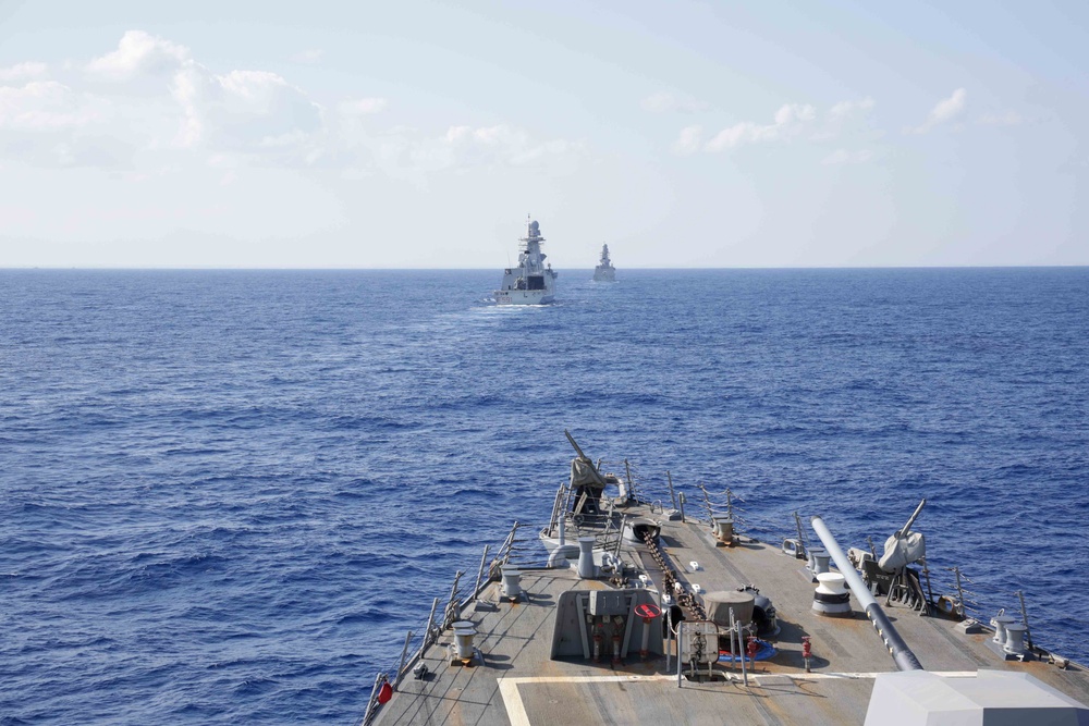 The USS Truxtun Conducts VBSS Training with partner nations