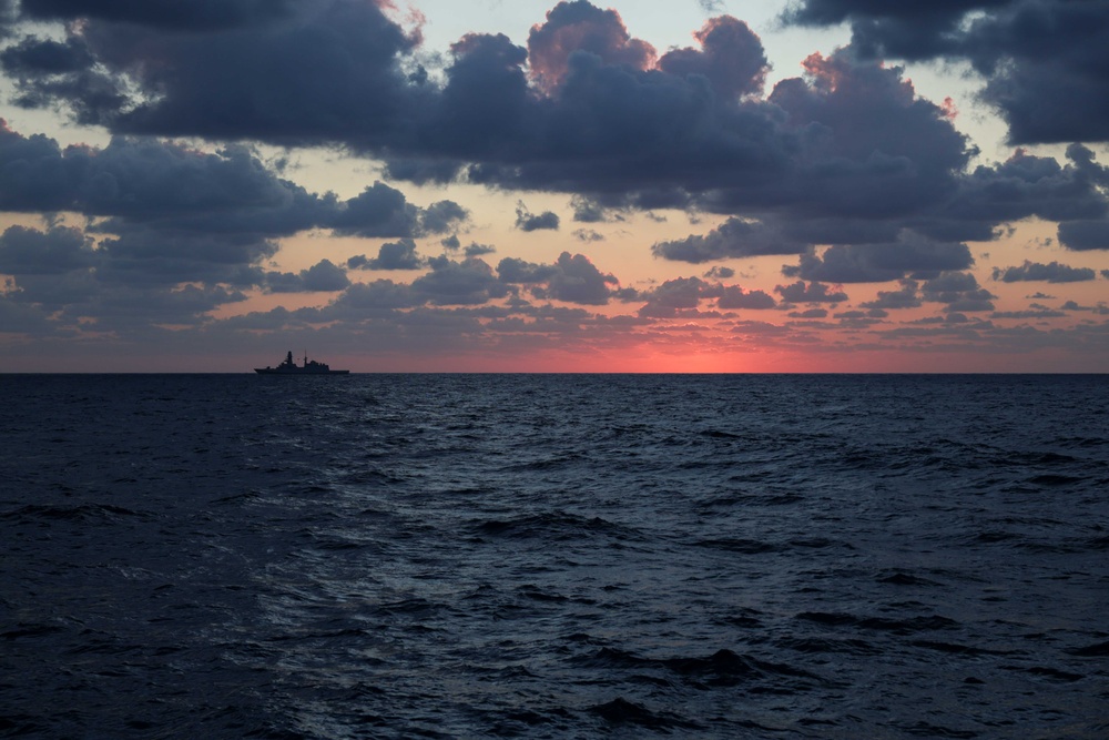 USS Truxtun Conducts VBSS Drill with partner nations in Bright Star 2025