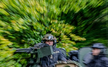 Military Police React to Simulated Ambush at Saber Junction 25