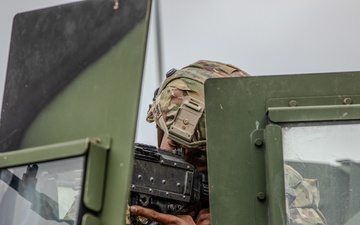 Military Police React to Simulated Ambush at Saber Junction 25